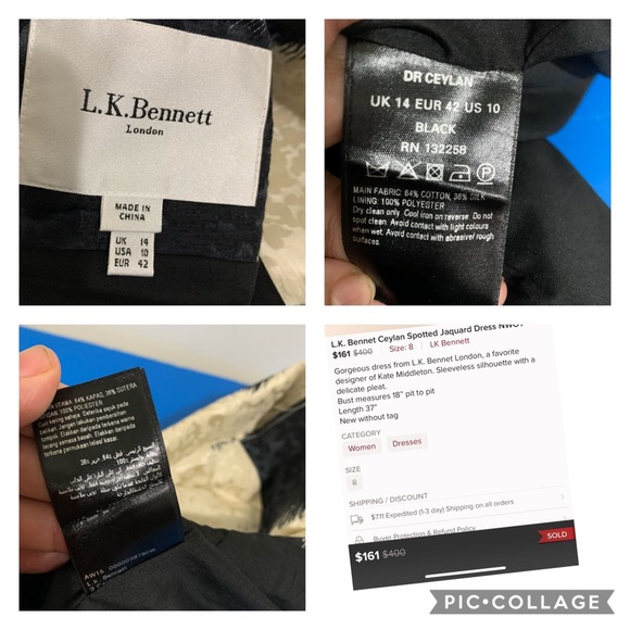 Lk Bennett Ceylán spotted jaguar dress - Picture 5 of 10